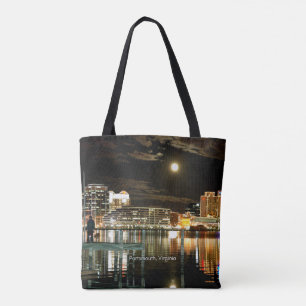 Tote Bag Portsmouth, Virginie, photo du paysage urbain