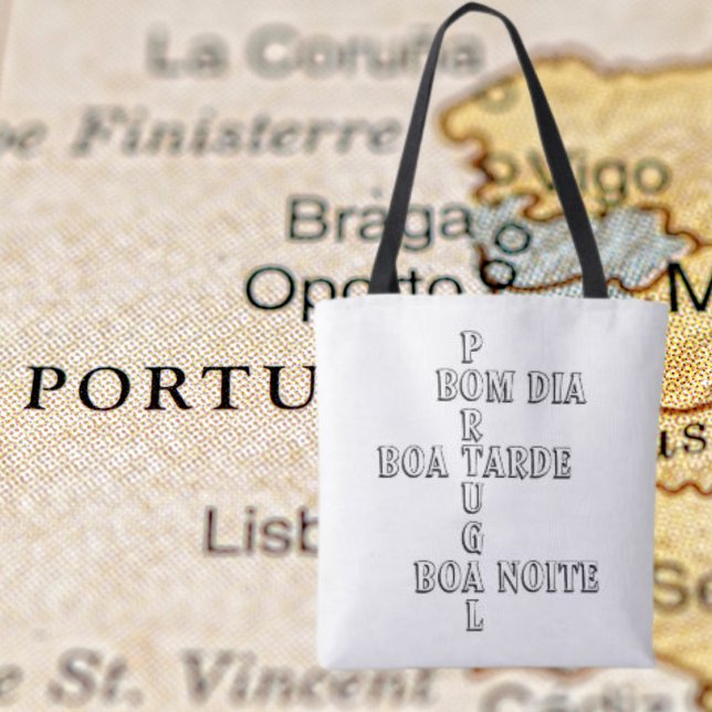 Tote Bag Portugal Bom Dia Boa Tarde Boa Noite Shopping Bag (Créateur téléchargé)
