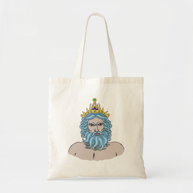 Tote Bag Poséidon - Dieu grec de la mer (Devant)