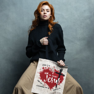 Tote Bag POSEZ DES QUESTIONS SUR JÉSUS Christian Evangéli