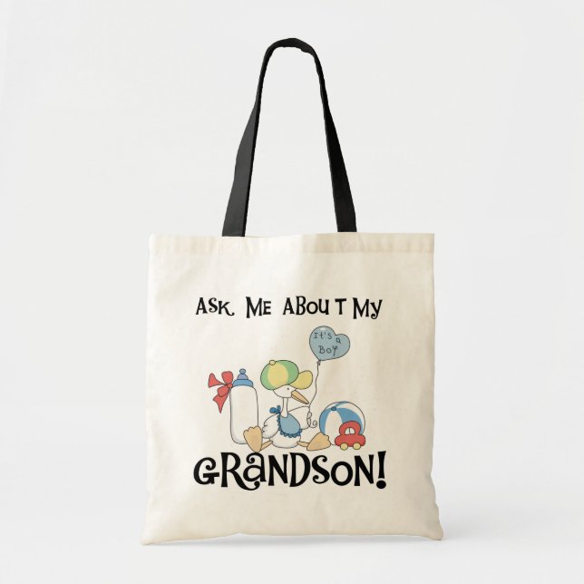 Tote Bag Posez des questions sur mes T-shirts et cadeaux de (Devant)