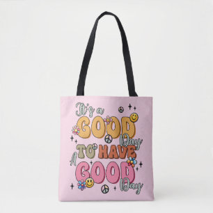 Tote Bag Positivité rétro "C'est un bon jour"