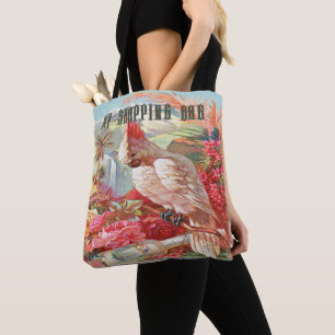 Tote Bag Poster de Cockatoo vintage tropical