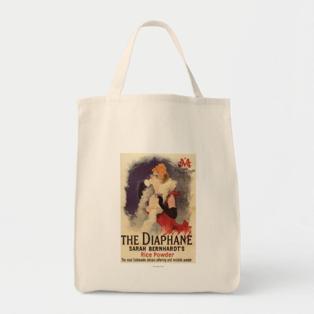 Tote Bag Poster de la femme La Diaphane Powdering Face Prom (Devant)