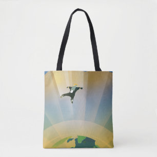 Tote Bag Poster De L'Espace Rétro-La Gravité D'Une Super Te