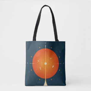 Tote Bag Poster de l'horloge atomique Deep Space, version o