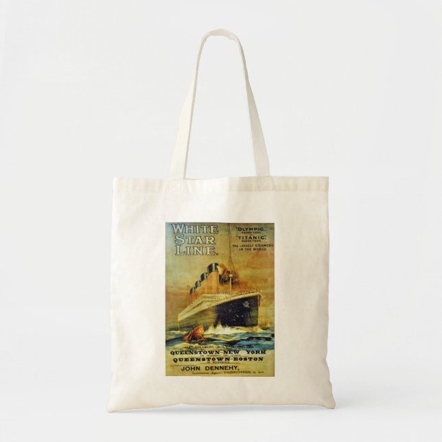 Tote Bag Poster de promo de la ligne Titanic White Star (Devant)