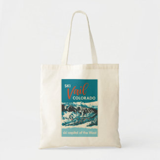 Tote Bag Poster de ski de Vail vintage