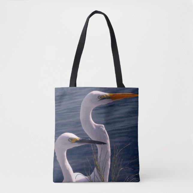 Tote Bag Poster des aigrettes (Devant)