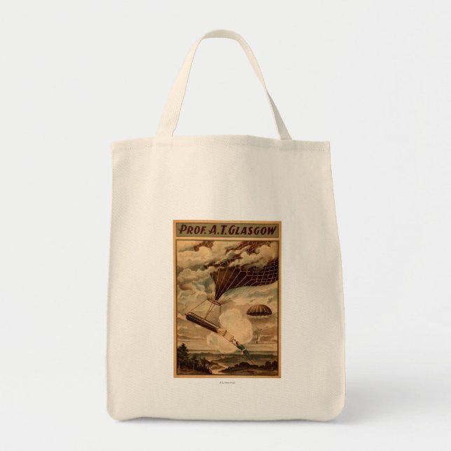 Tote Bag Poster du Cirque de Glasgow Hot Air Balloon (Devant)