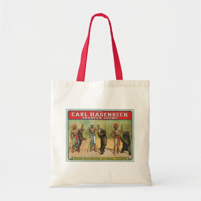 Tote Bag Poster du cirque vintage Carl Hagenbeck (Devant)
