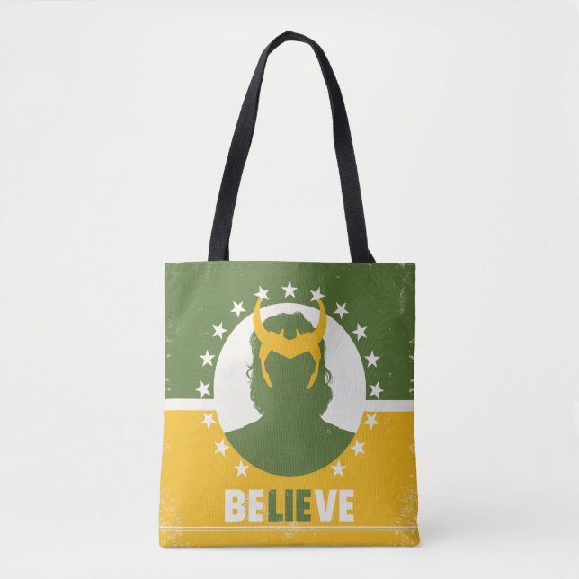 Tote Bag Poster du Président Loki "Believe" (Devant)