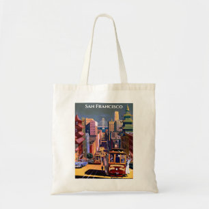 Tote Bag Poster du Vintage voyage du téléphérique de San Fr