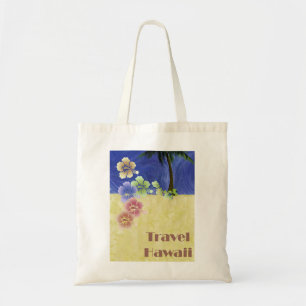 Tote Bag Poster du Vintage voyage rétro Hawaii Tropical Bea