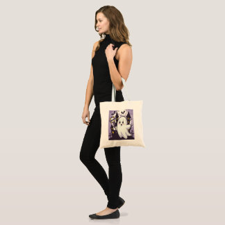 Tote Bag Poster mignon Ghoost avec une torsion joueuse
