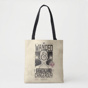 Tote Bag Poster Recherché déambulé et extrêmement dangereux