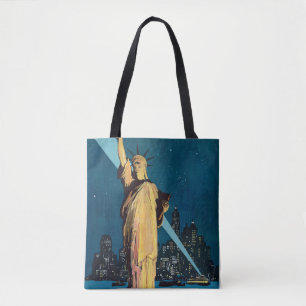 Tote Bag Poster Vintage voyage Pour New York