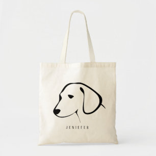 Tote Bag Pot pour animal de compagnie noir personnalisé Chi