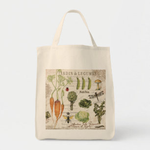 Tote Bag potager français vintage moderne