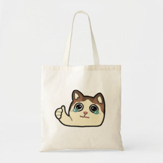 Tote Bag pouce vers le haut en pleurant chat