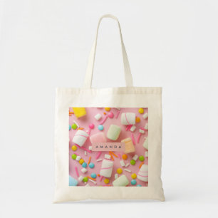 Tote Bag Poudrage coloré personnalisé de guimauve