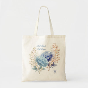 Tote Bag Poudre Blue Hydrangea Aquarelle Fidélité du client