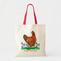 Poulet Rhode Island Aquarelle rouge Hen