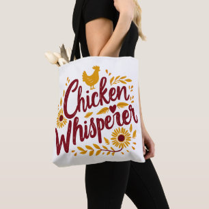 Tote Bag Poulet Whisperer rustique Agritourisme Cottagecore