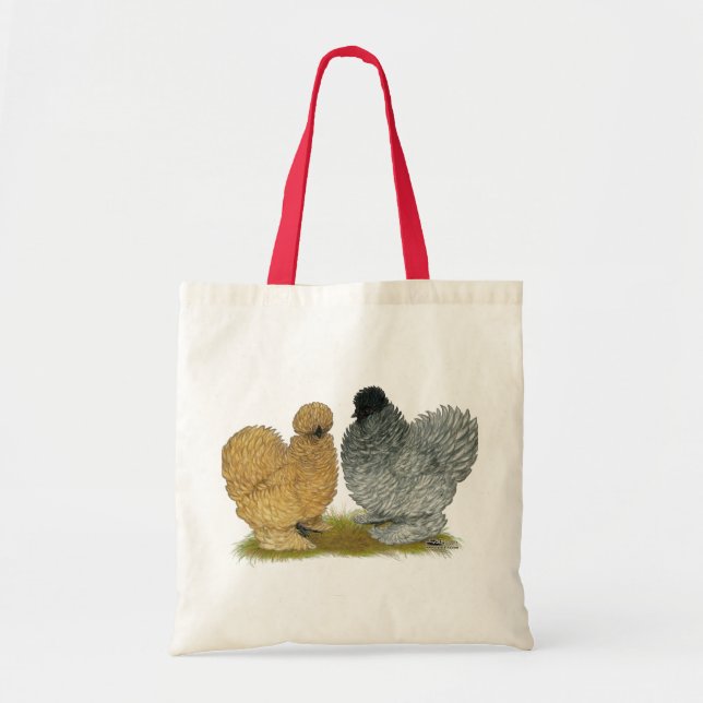 Tote Bag Poulets de grésillement (Devant)