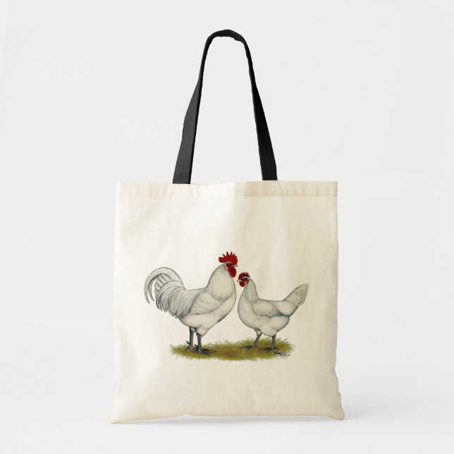 Tote Bag Poulets de pieds bleus (Devant)