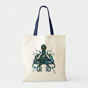 Tote Bag Poulpe bleu de poisson