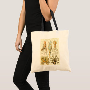 Tote Bag Poulpe Vintage Gamochoania Calmar par Ernst Haecke