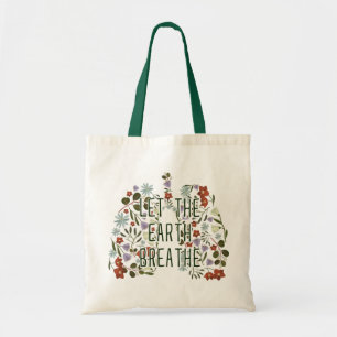 Tote Bag Poumons Fleurs : Que La Terre Respire