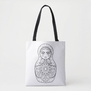 Tote Bag Poupée russe élégante 2