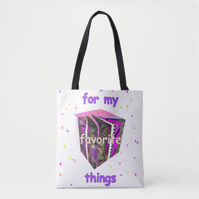 TOTE BAG POUR MES CHOSES FAVORITES (Devant)