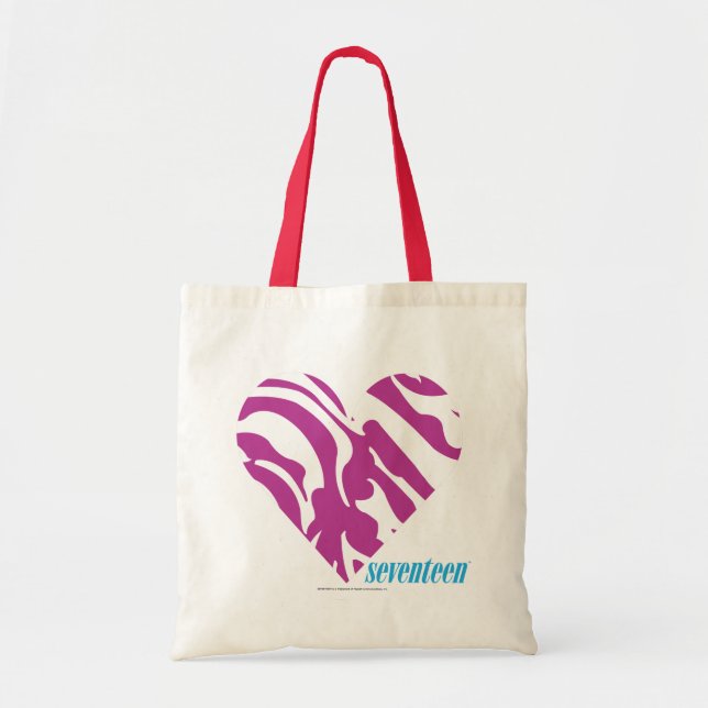 Tote Bag Pourpre 2 de zèbre (Devant)