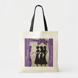 Tote Bag Pourpre chic d'améthyste de la conception   de