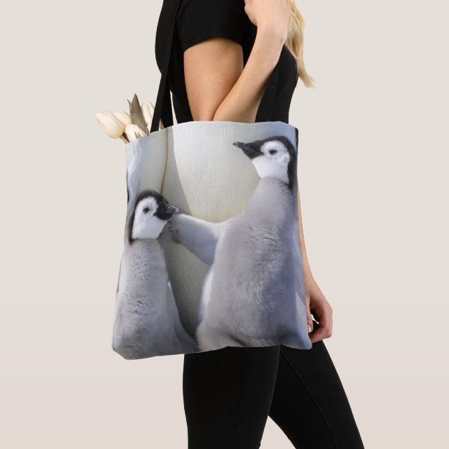 Tote Bag Poussin de pingouin d'empereur (De près)