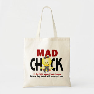 Tote Bag Poussin fou dans la tumeur cérébrale de combat