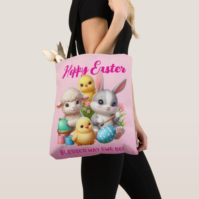 Tote Bag Poussins De Pâques Mignonnes Poussins De Pâques Po (De près)