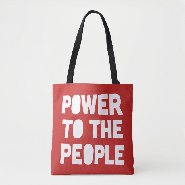 Tote Bag Pouvoir Au Peuple (Devant)