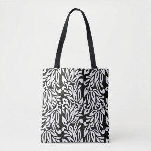 Tote Bag Ppa textile vintage noir et blanc