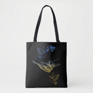 Tote Bag Pray For Ukraine, Réaliste Couple Holding Hands 2