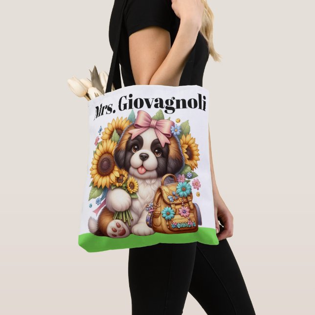 Tote Bag Precious Teacher Fourre-tout - Voir Retour ... (De près)