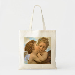 Tote Bag Premier Baiser (détail d'ange) par Bouguereau