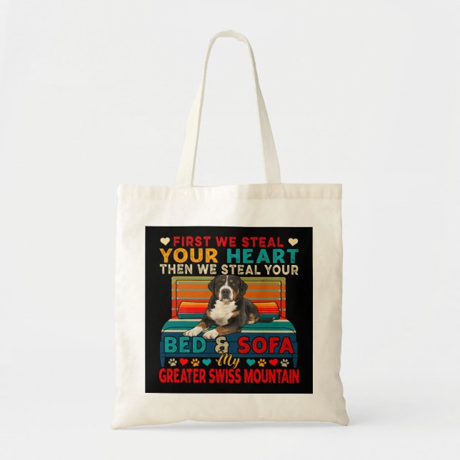 Tote Bag Premier Steal Cute Heart Puis Lit Et Canapé Shetla (Devant)