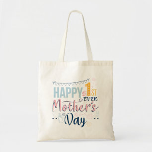 Tote Bag Première Fête des mères 1ère Fête Maman Bébé
