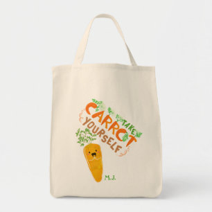 Tote Bag Prenez Carrot Vous-Même  Jeu de devis motivant