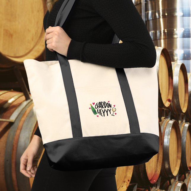 Tote Bag Preppy Chardonnay Funny (Créateur téléchargé)