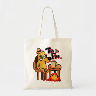 Tote Bag Présenté Spécial C'Est Un Mème Fin Chien Cadeau Fi